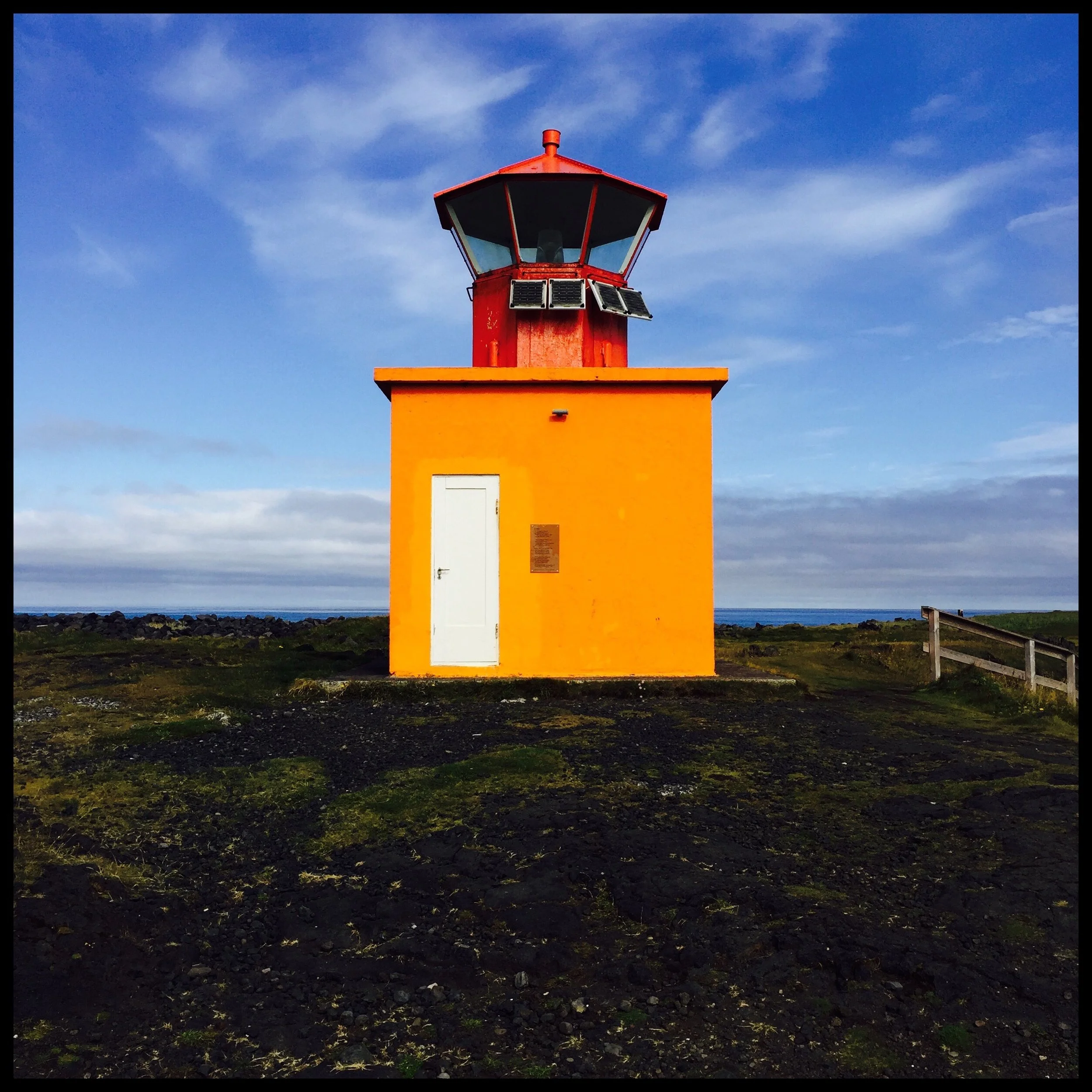 Lighthouse in orange