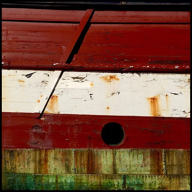Canal boat hull detail