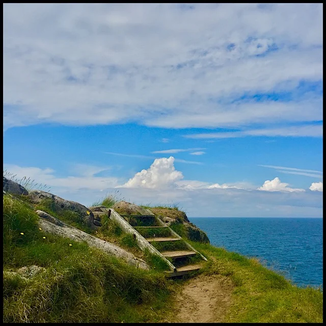 Coastal path stairs
