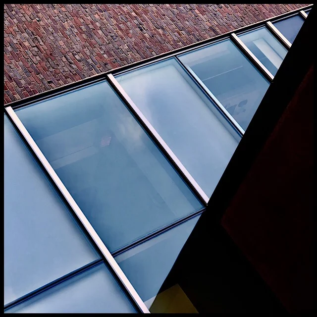 Wall, windows, overhang