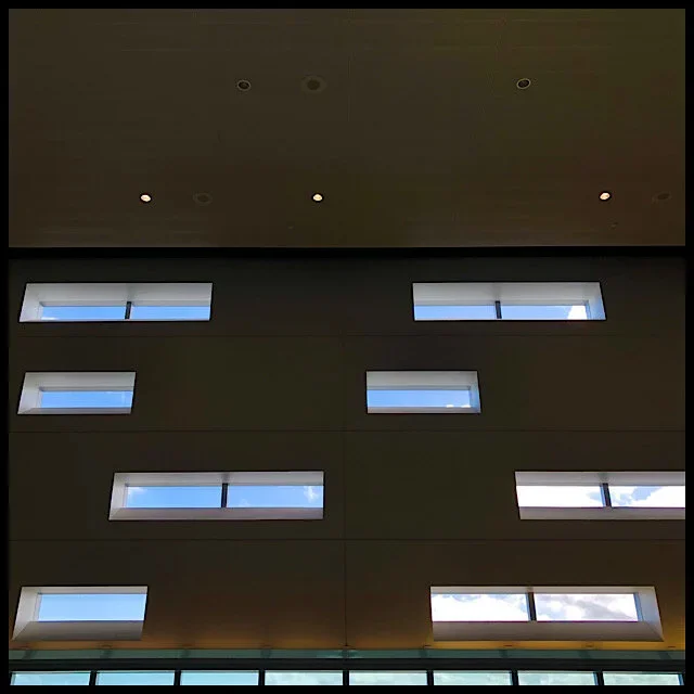 Airport windowed wall