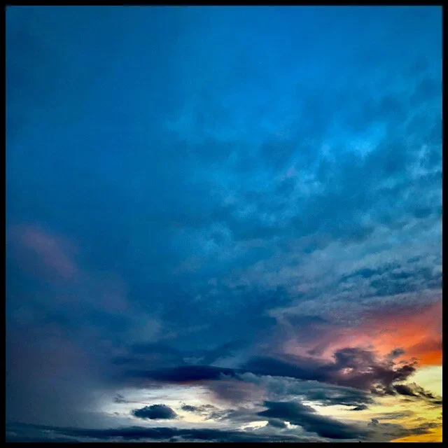 Evening urban cloudscape
