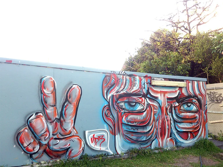 Close up relax mural.