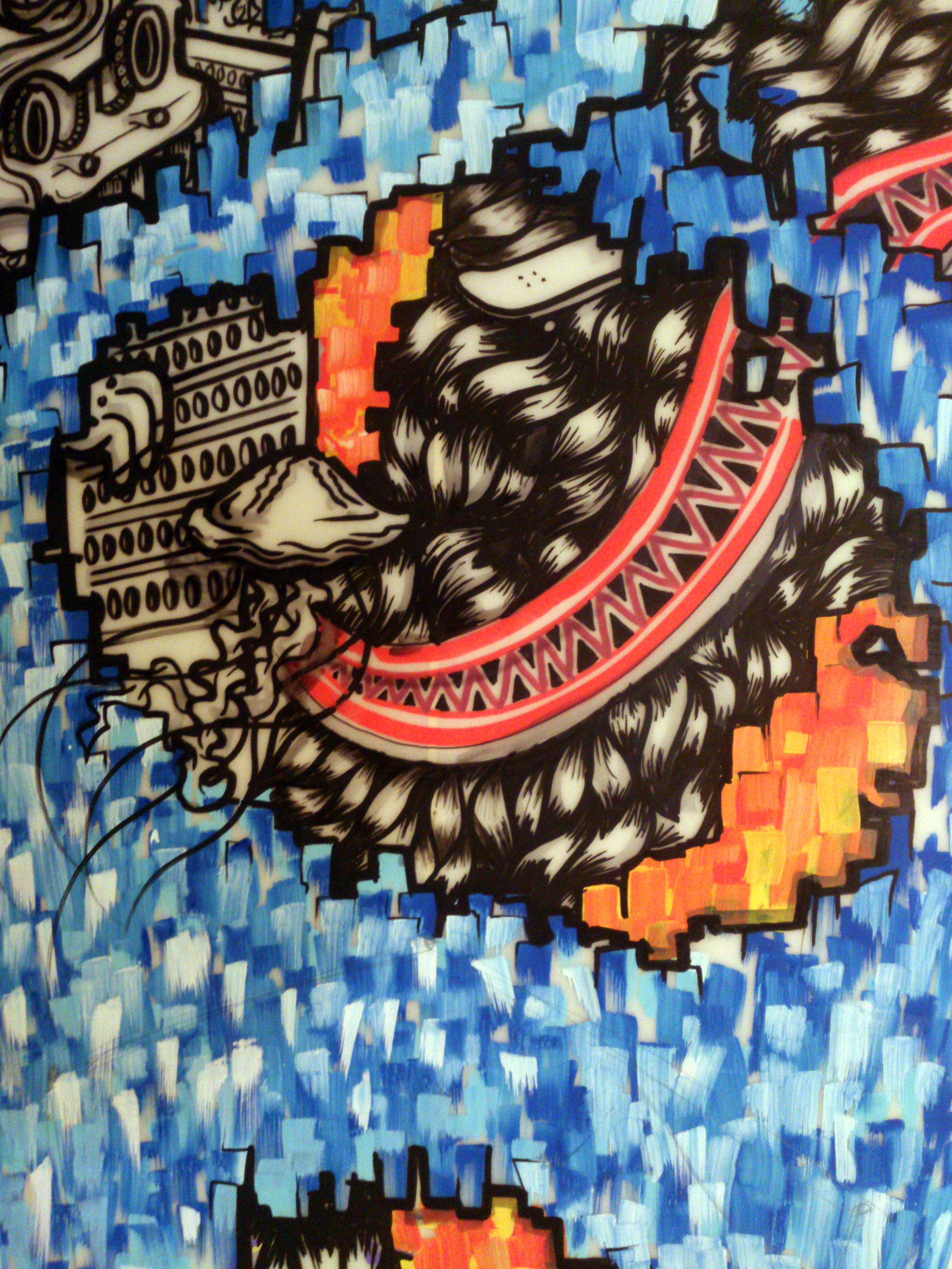 jellyfish-surfing-art-custom-deck-handmade-handpainted-sam-shennan-ud3-posca-artwork-orange-blue-black.jpg