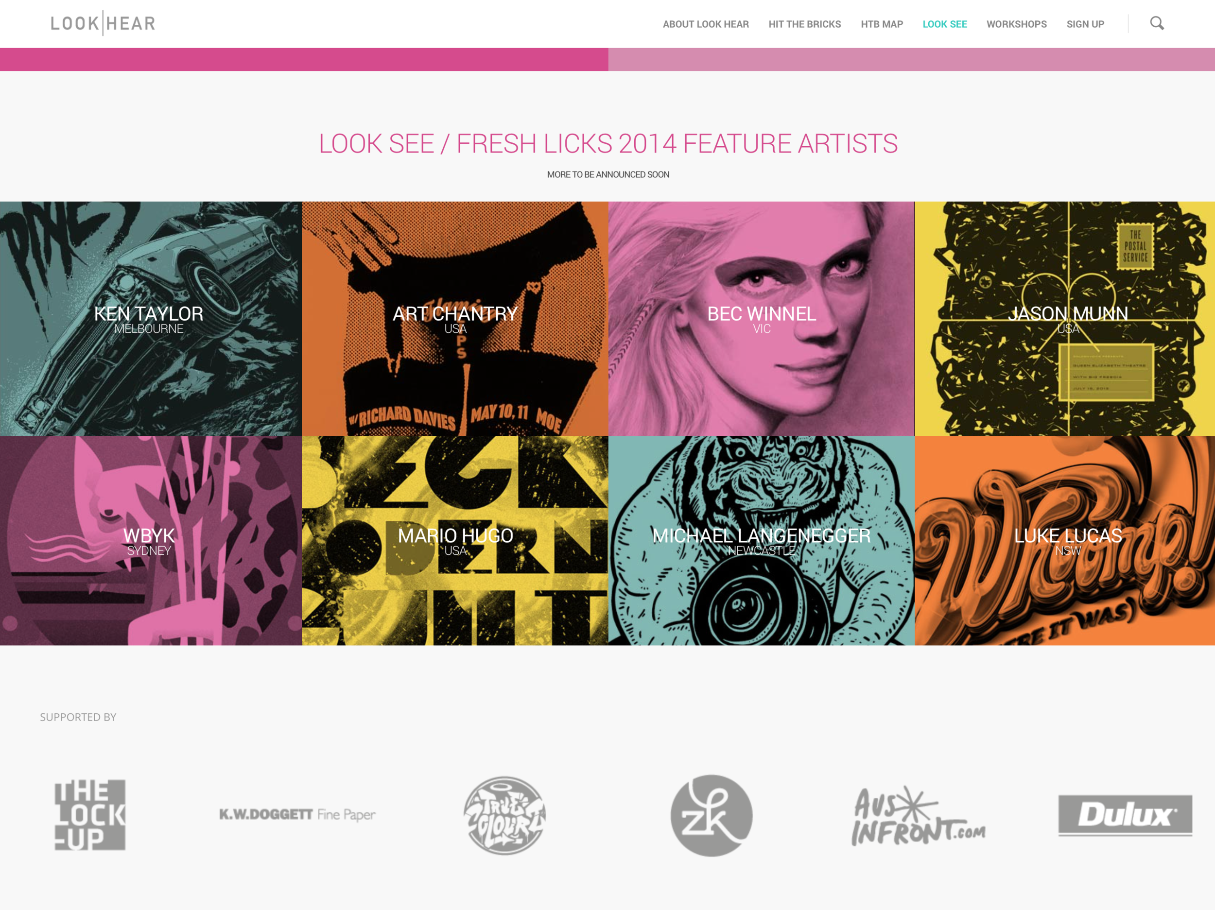 LOOK|SEE - 'Fresh Lick's an Exhibition as part of LOOK|HEAR