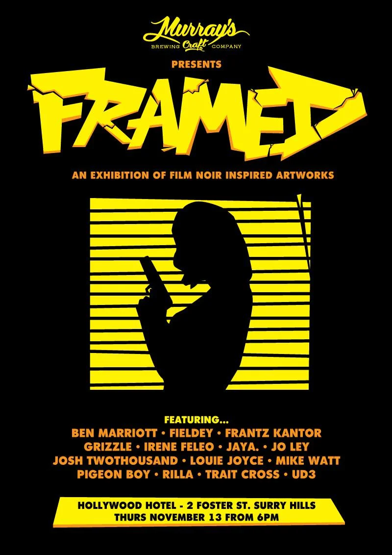 Murray's Brewing co presents: FRAMED - Film Noir Inspired Group Show