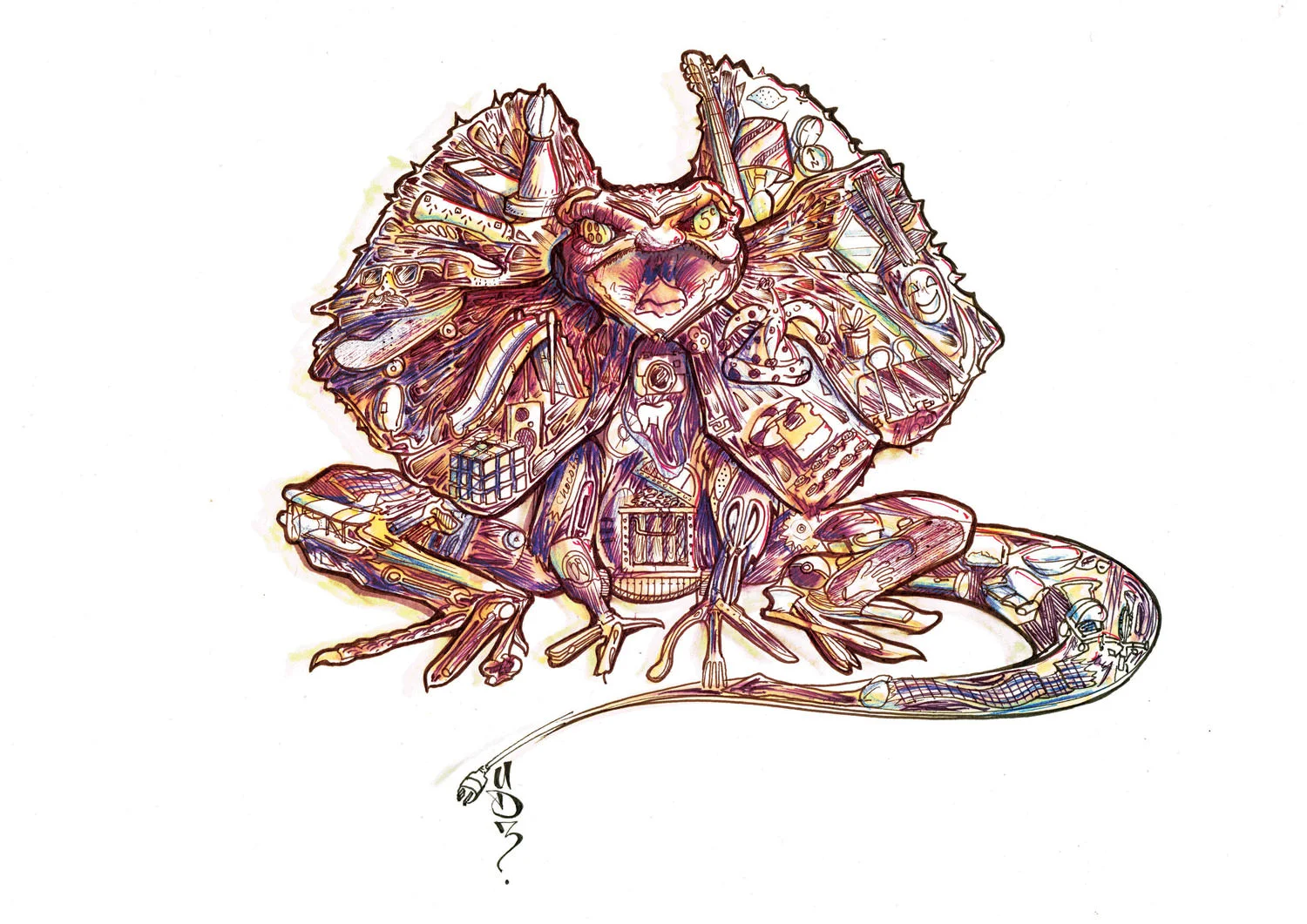 Frilled Neck Lizard Find-a-Thing