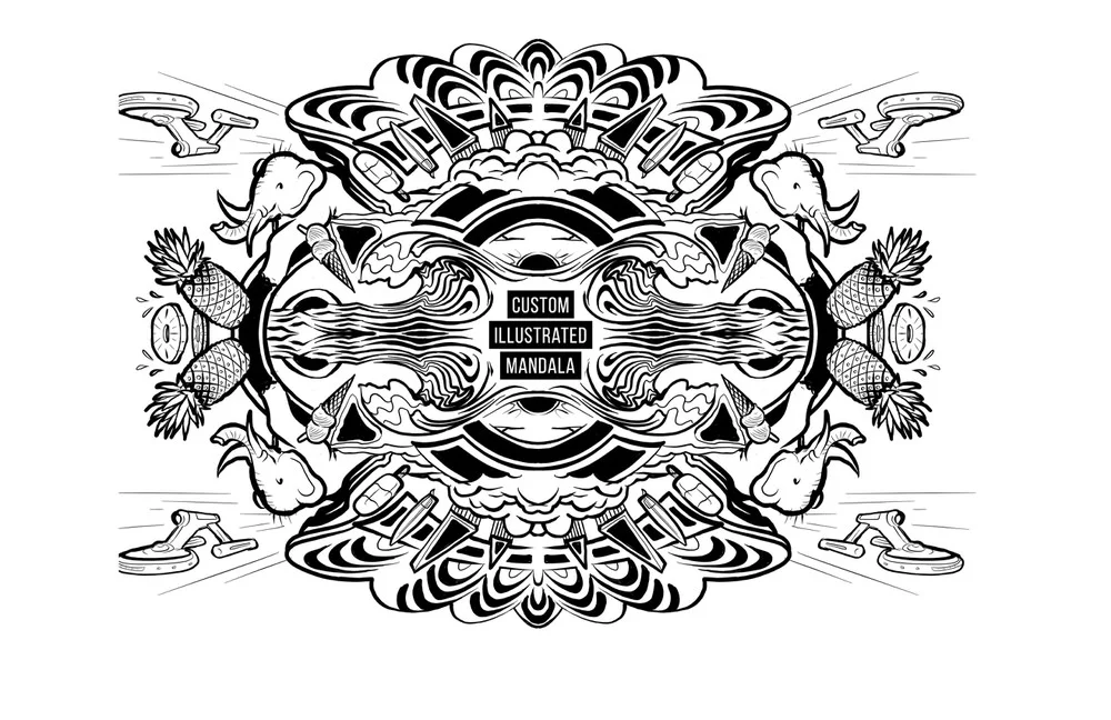 Stockland Live Art Mandala created in Paintstorm on the Ipad Pro