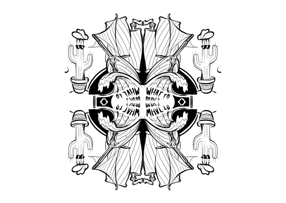 Fun custom mandala illustration