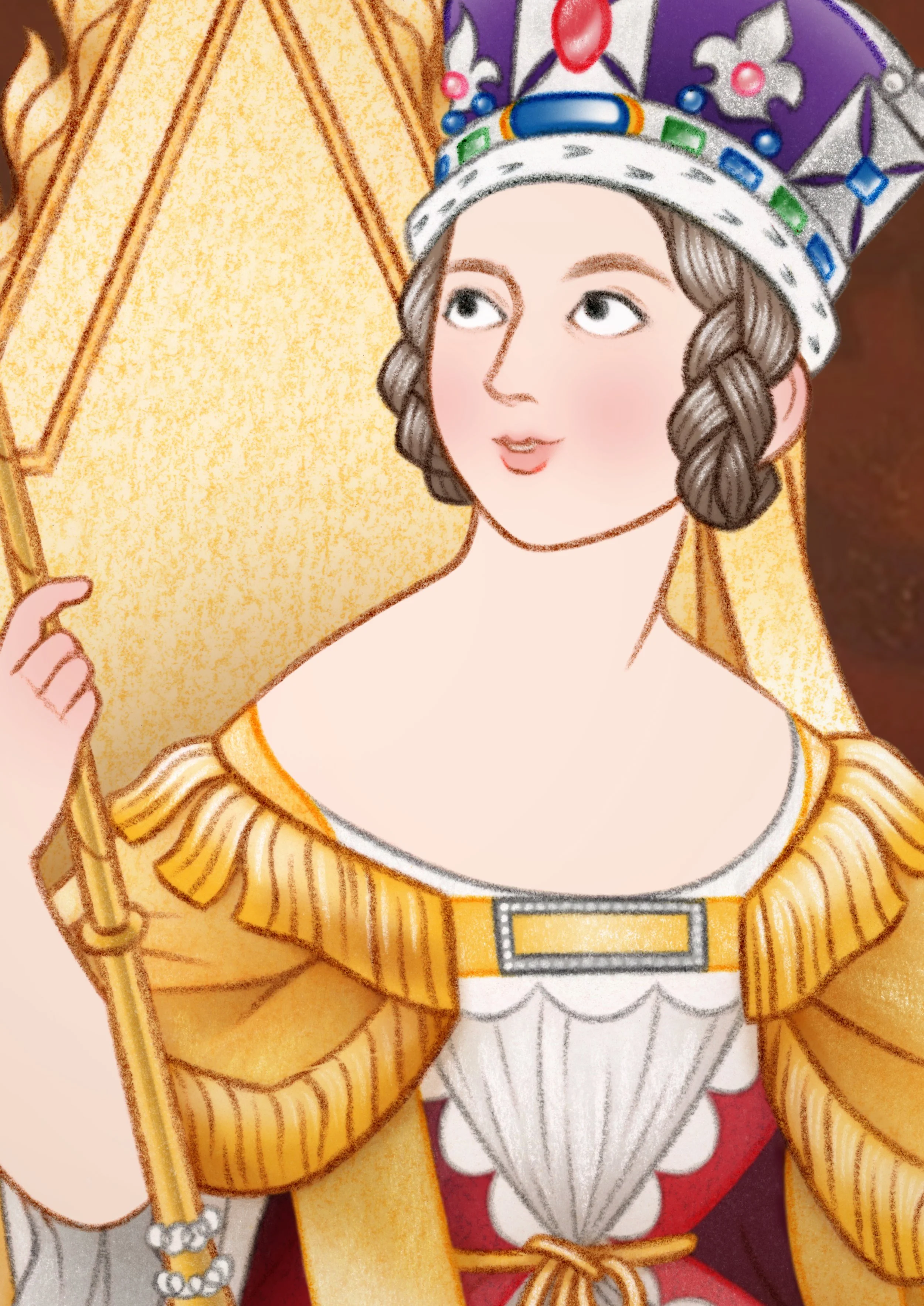 Westminster Abbey_Young Queen Victoria Illustration_Coronation Portrait_Ailsa Burrows_02.jpg