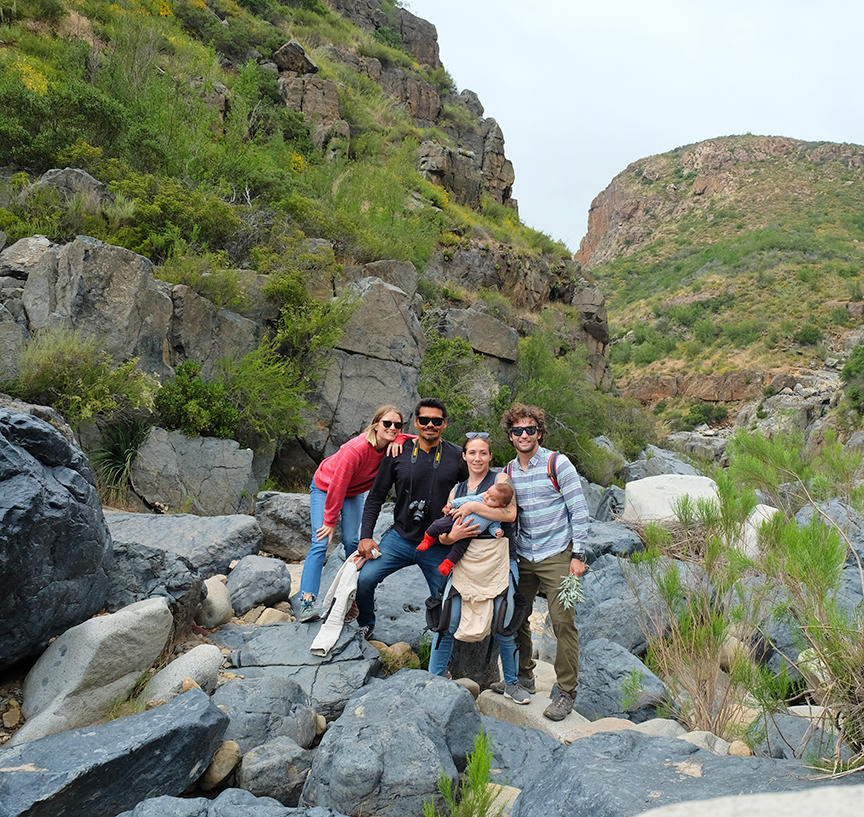 Ali, Enrique, Aleka, Gael, Kaspar at Canyon El Salto