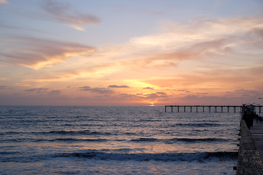 Sunset from the Ocean Beach pier