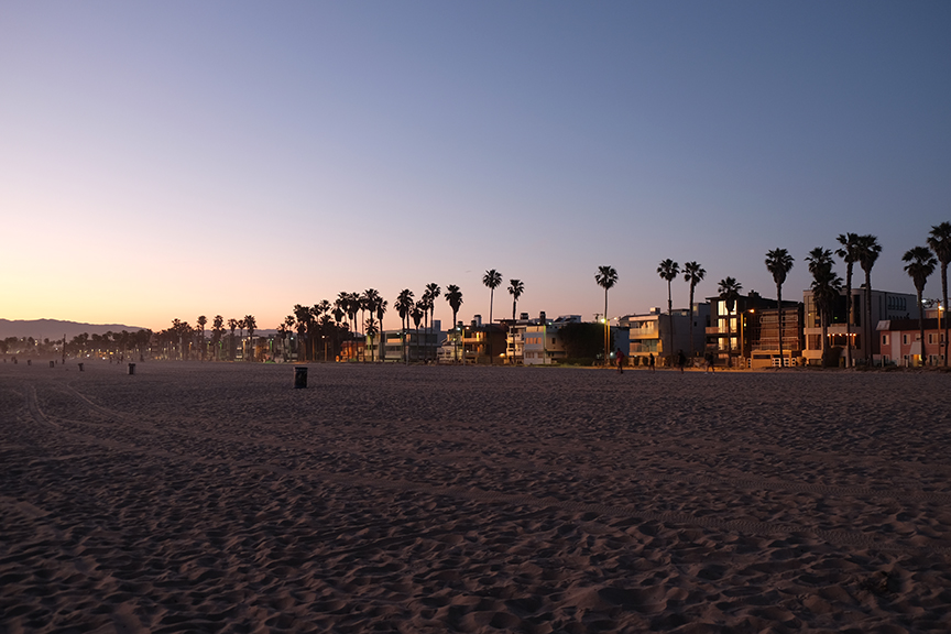 Sunlight over Venice Beach