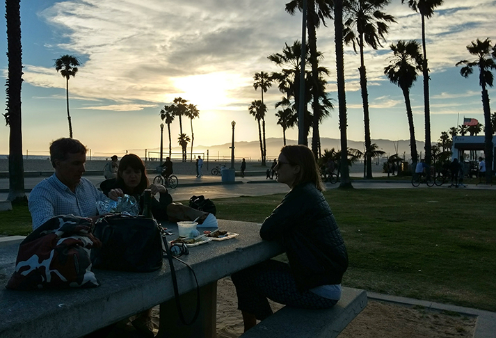 Second night of picnics with Uncle Van and Suzanne 