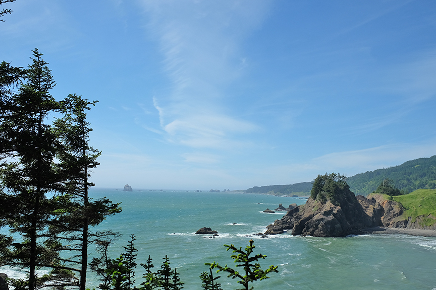 Looking north from Arch Rock