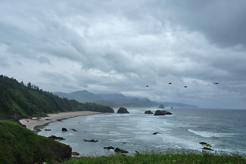 View from Ecola looking South at Cannon Beach