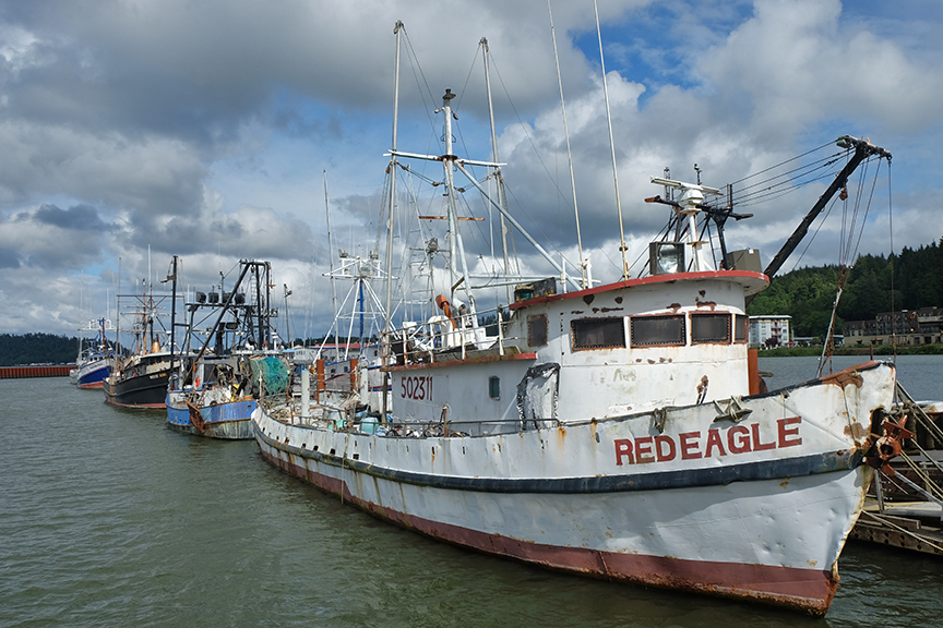 fishing boats in Astoria