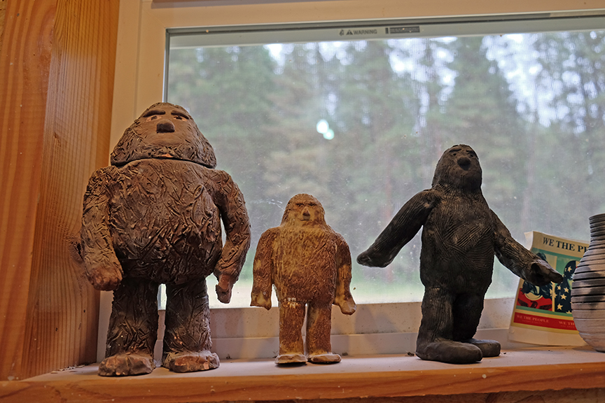 Sasquatchs watching over the studio