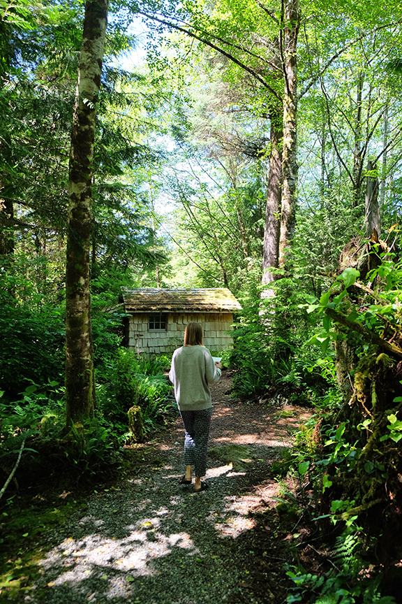 exploring the gardens