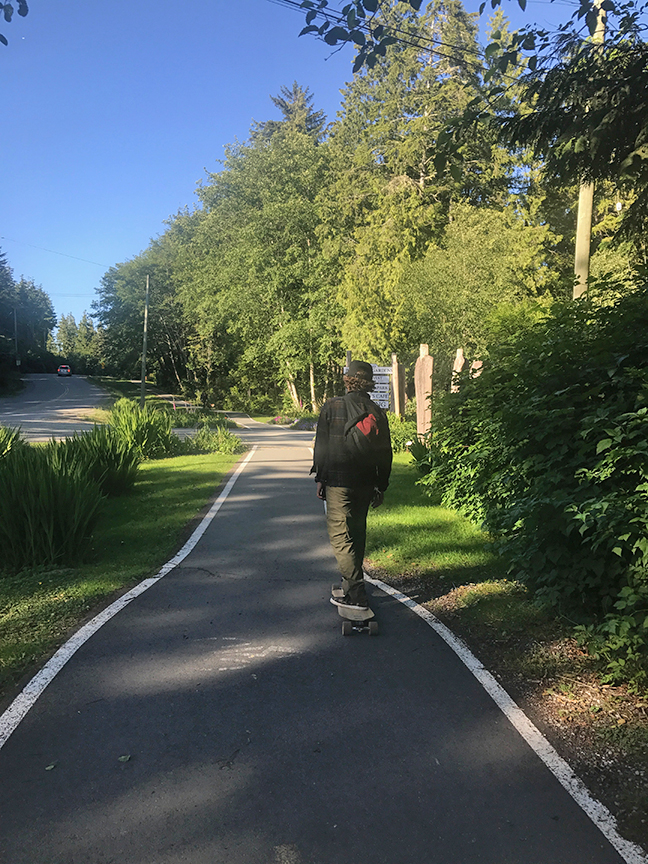 Skating (6.21.17 - national skate day) to the Tofino Brewing Co.