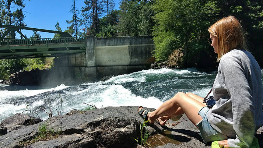 the wild White Salmon River