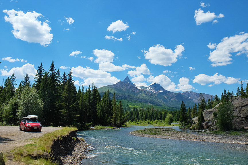 swimming spot in Yellowstone