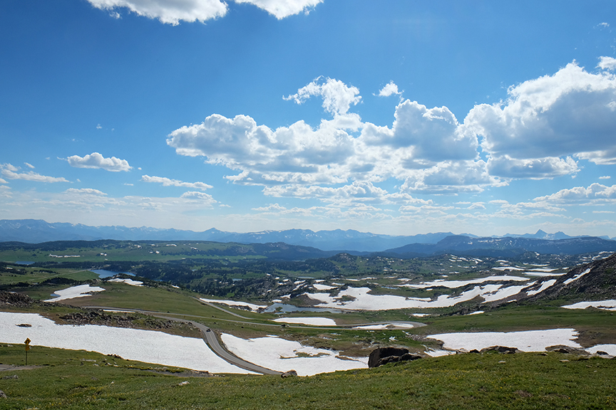 high elevation snow fields 