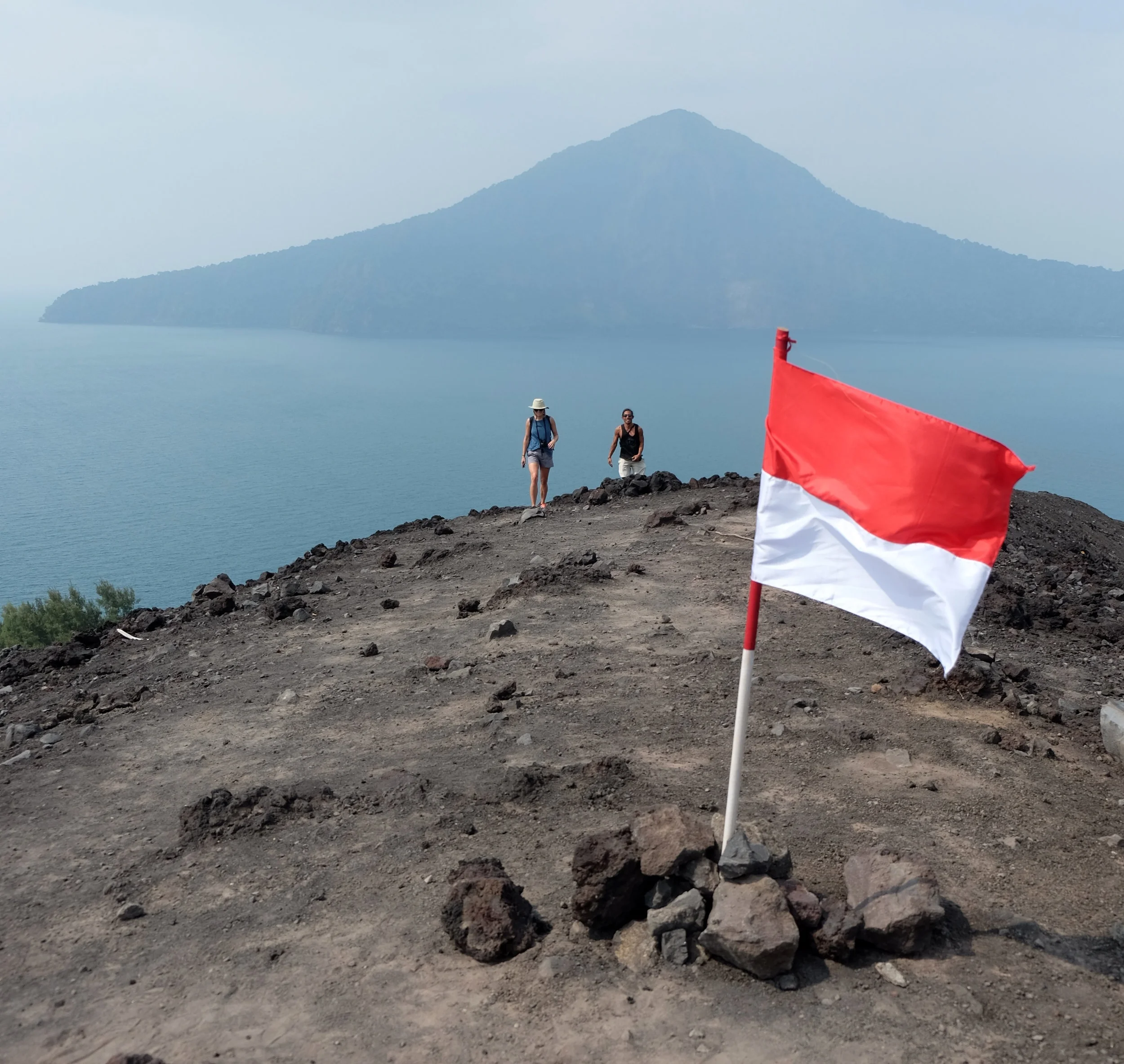 Indonesia's independence day was the day before we arrived, so their flags were flying to celebrate 72 years of independence.
