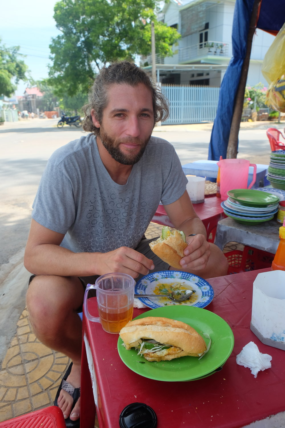 Breakfast banh mi