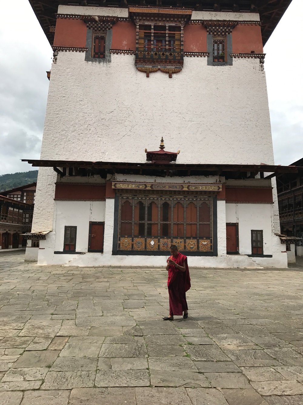Monk at the Dzong