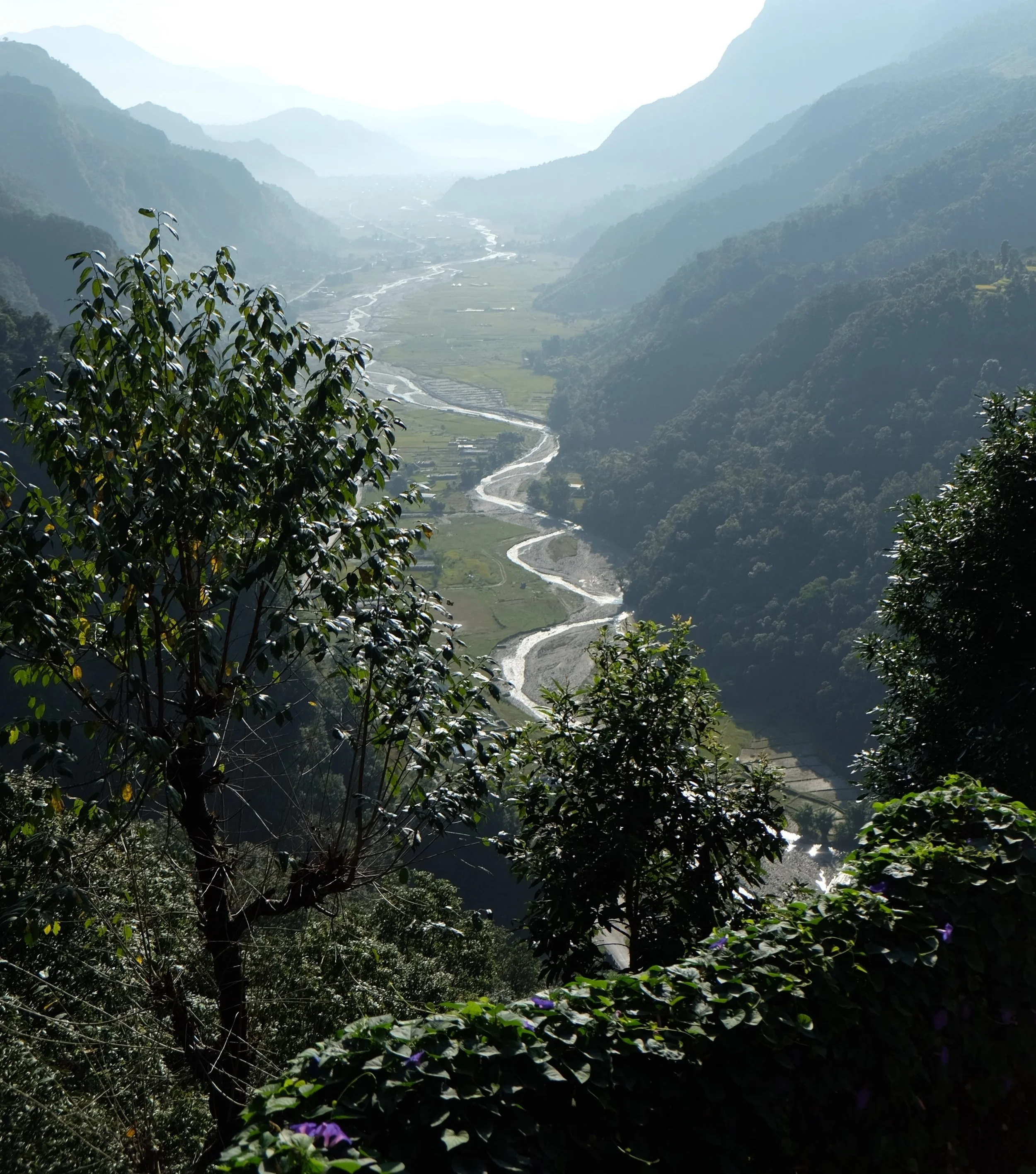 Looking back on the Seti Gandaki River