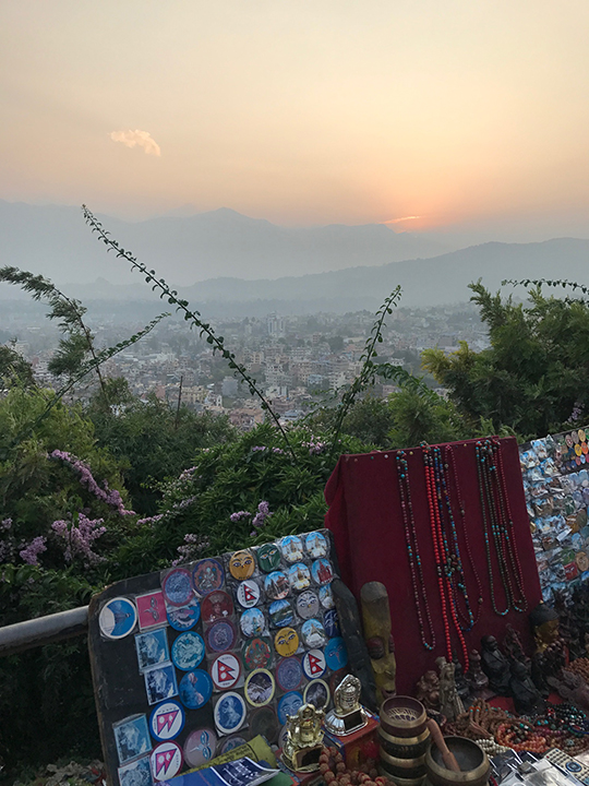View over Kathmandu from the Kopan Monestary