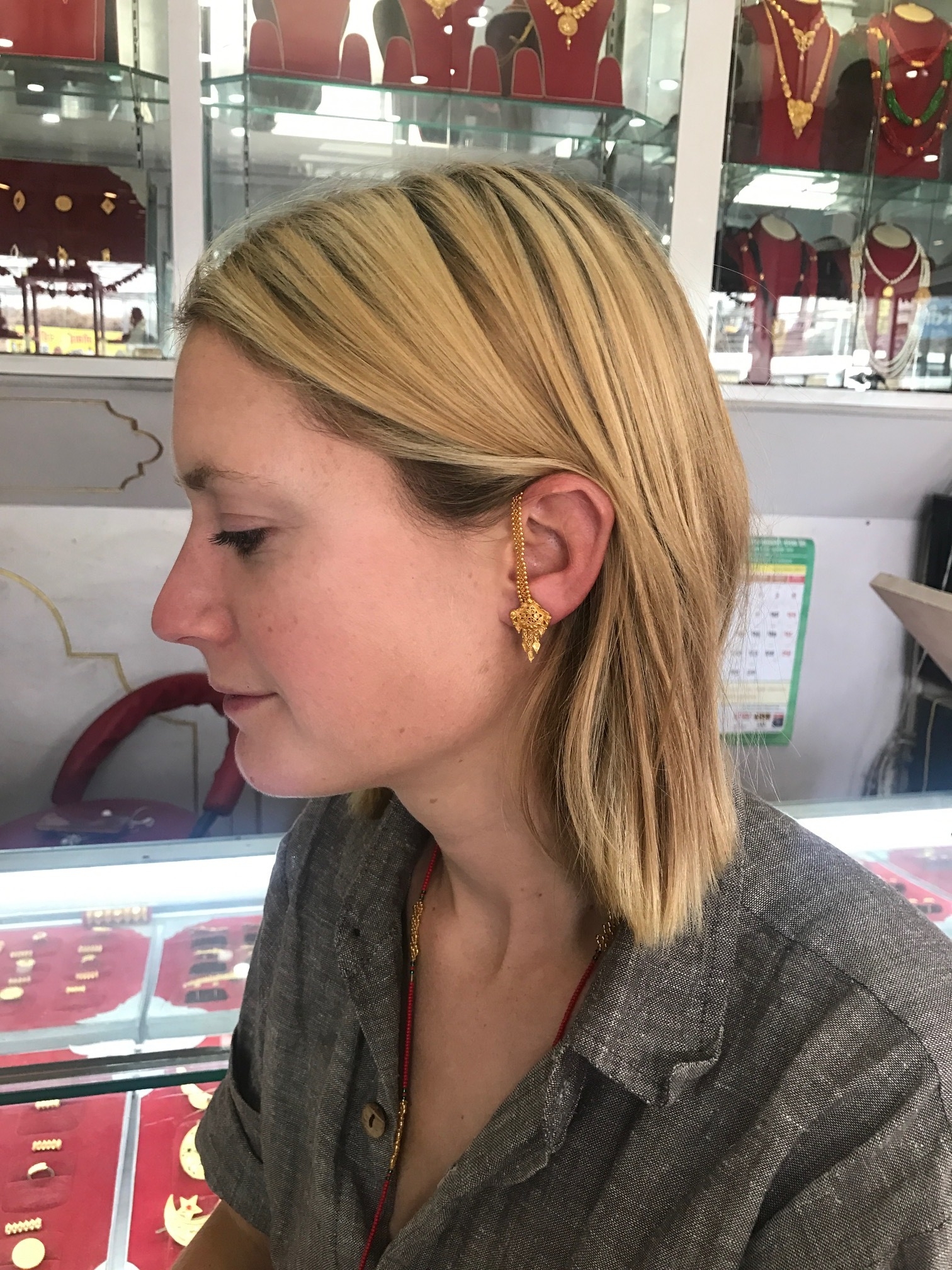 Ali's new earrings