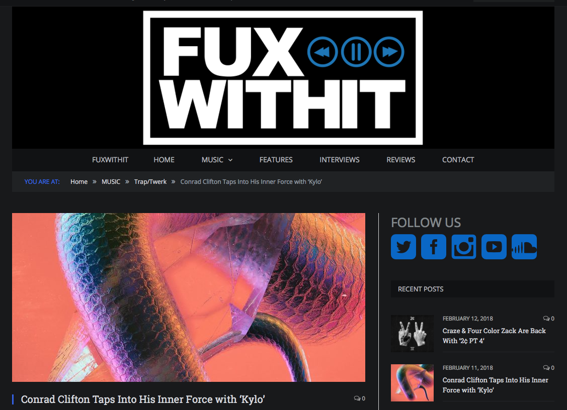 "One could only imagine what kind of musical lengths Conrad has explored.." - FUXWITHIT