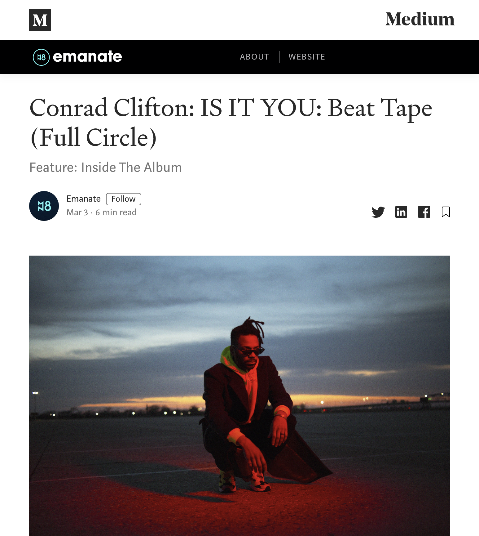 Emanate Feature: Inside The Album w/ Conrad Clifton