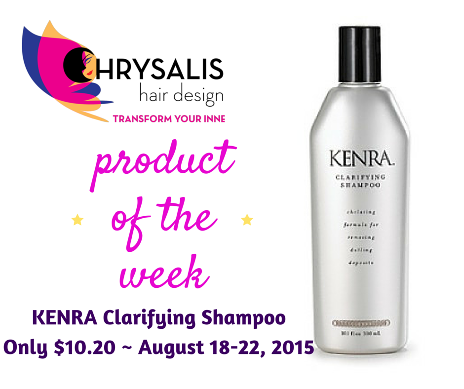 Product of the Week August 1822 Kenra Clarifying Shampoo — Chrysalis