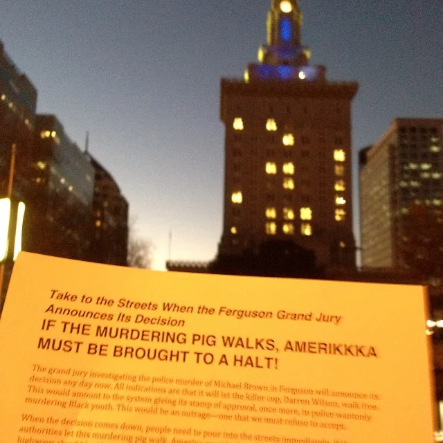 Received this flyer in #oakland re: #ferguson. #2milesoftelegraph