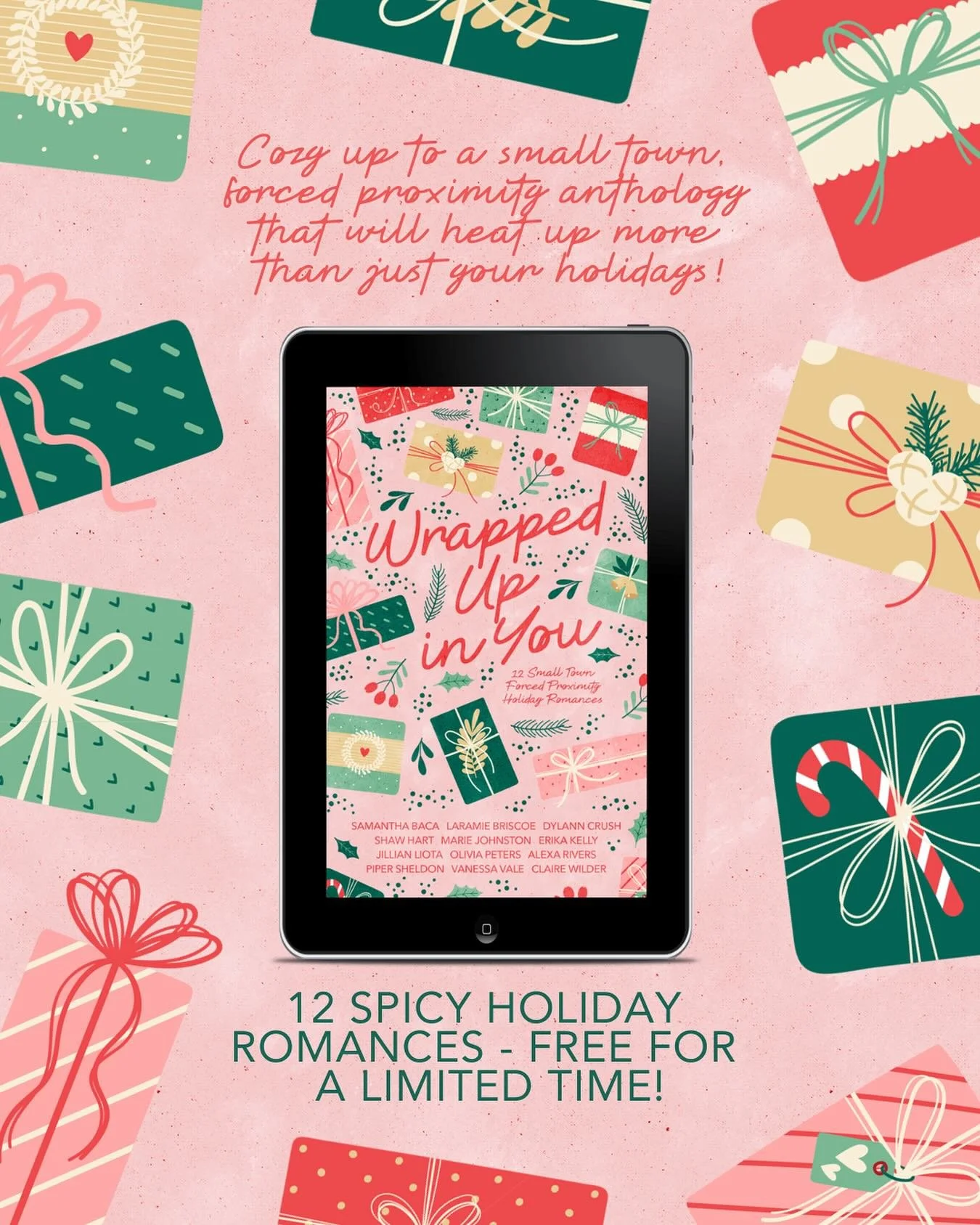 Cozy up to Wrapped Up In You, a small town, forced proximity anthology that will heat up more than just your holidays! From opposites attract to age gap, from snowed in to only one bed&hellip;find your perfect holiday hero in one of these 12 spicy ho