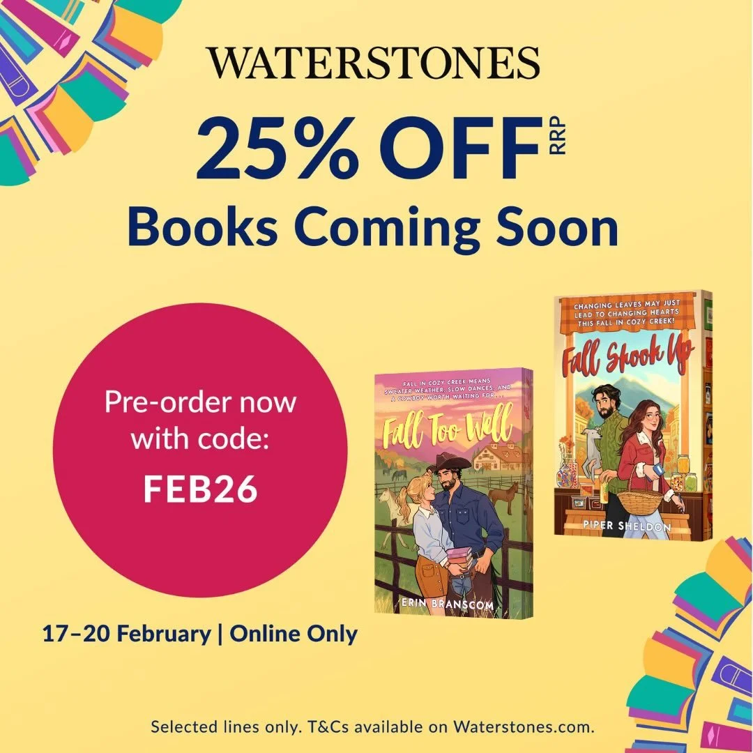 🎉Exciting news!!! @waterstones is doing an incredible preorder event for FALL SHOOK UP!! You can 25% off your paperback preorder just by entering&rdquo;FEB26&rdquo; at check out! 
Don&rsquo;t miss this sweet dealio! 

🔗 https://www.waterstones.com/