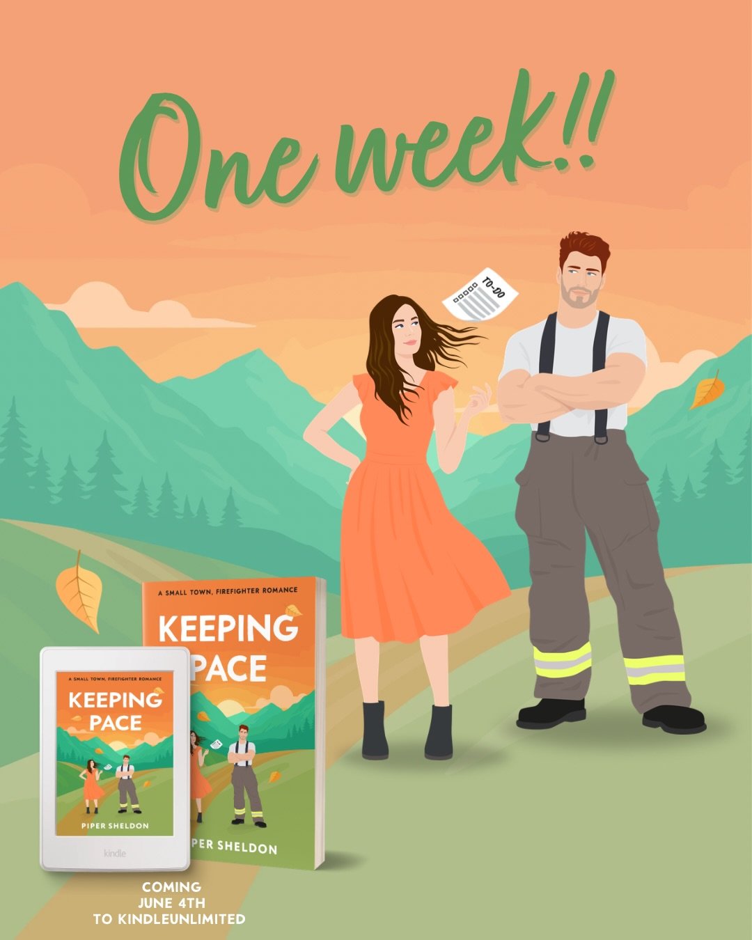 This one&rsquo;s for the anxious girlies 💕📚 
📖KEEPING PACE by Piper Sheldon

KEEPING PACE is a heartfelt small-town romantic comedy about a socially anxious woman desperate to change her life and the hottie fire fighter determined to help her. Gra
