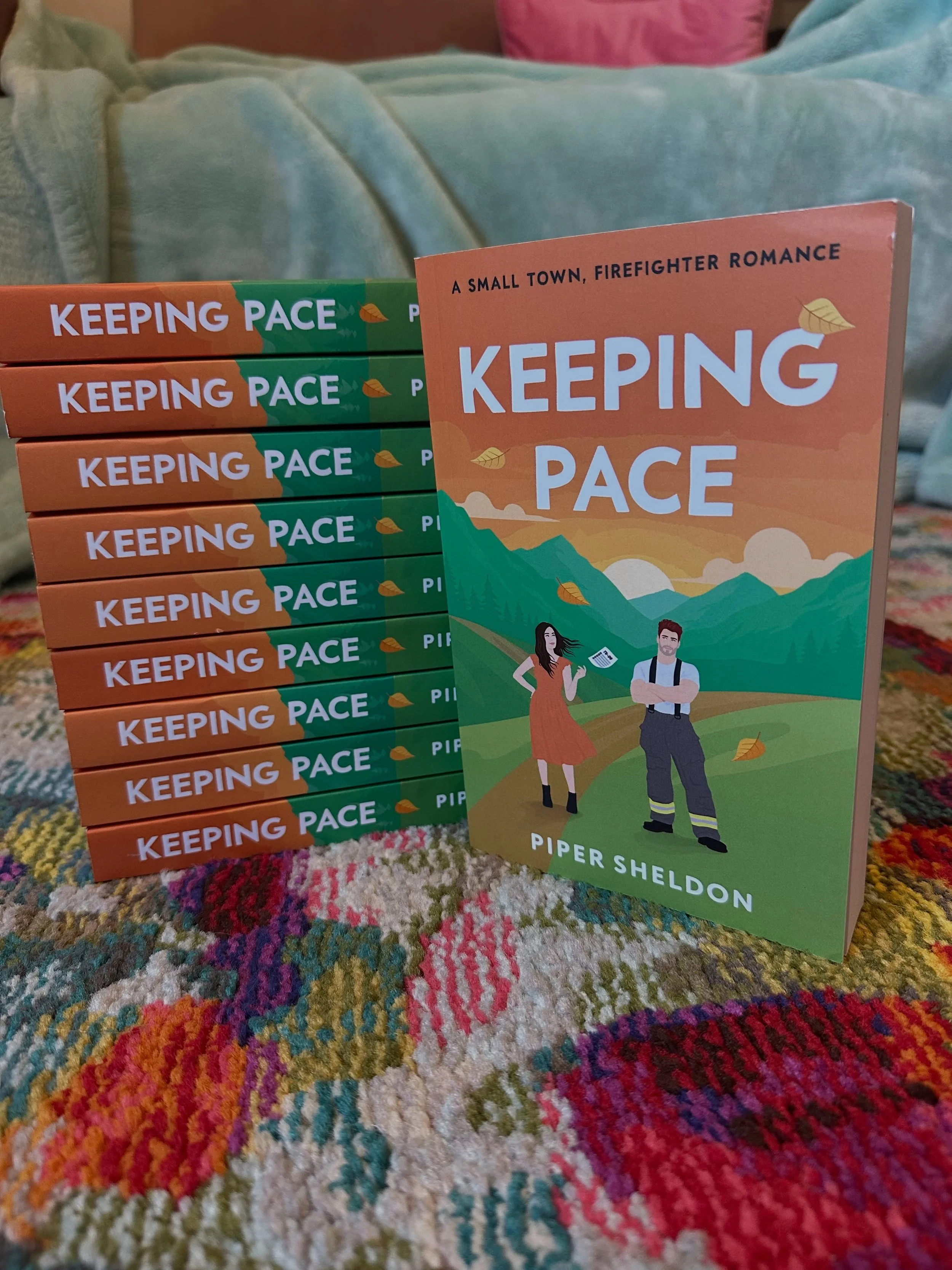 Ahh! These beauties arrived and I&rsquo;m packing store orders as we speak!
You still have time to order your signed copy Keeping Pace from my store until the end of the month! 

#pipersheldon #summertbr #comingsoonromance #kindleunlimitedbooks