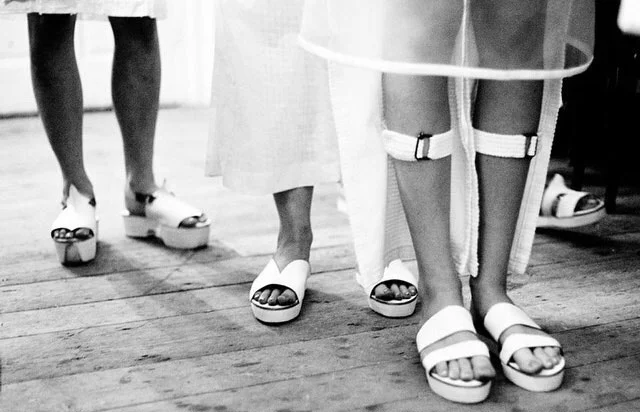 All lined up - my designs for Sadie Clayton's SS15 show