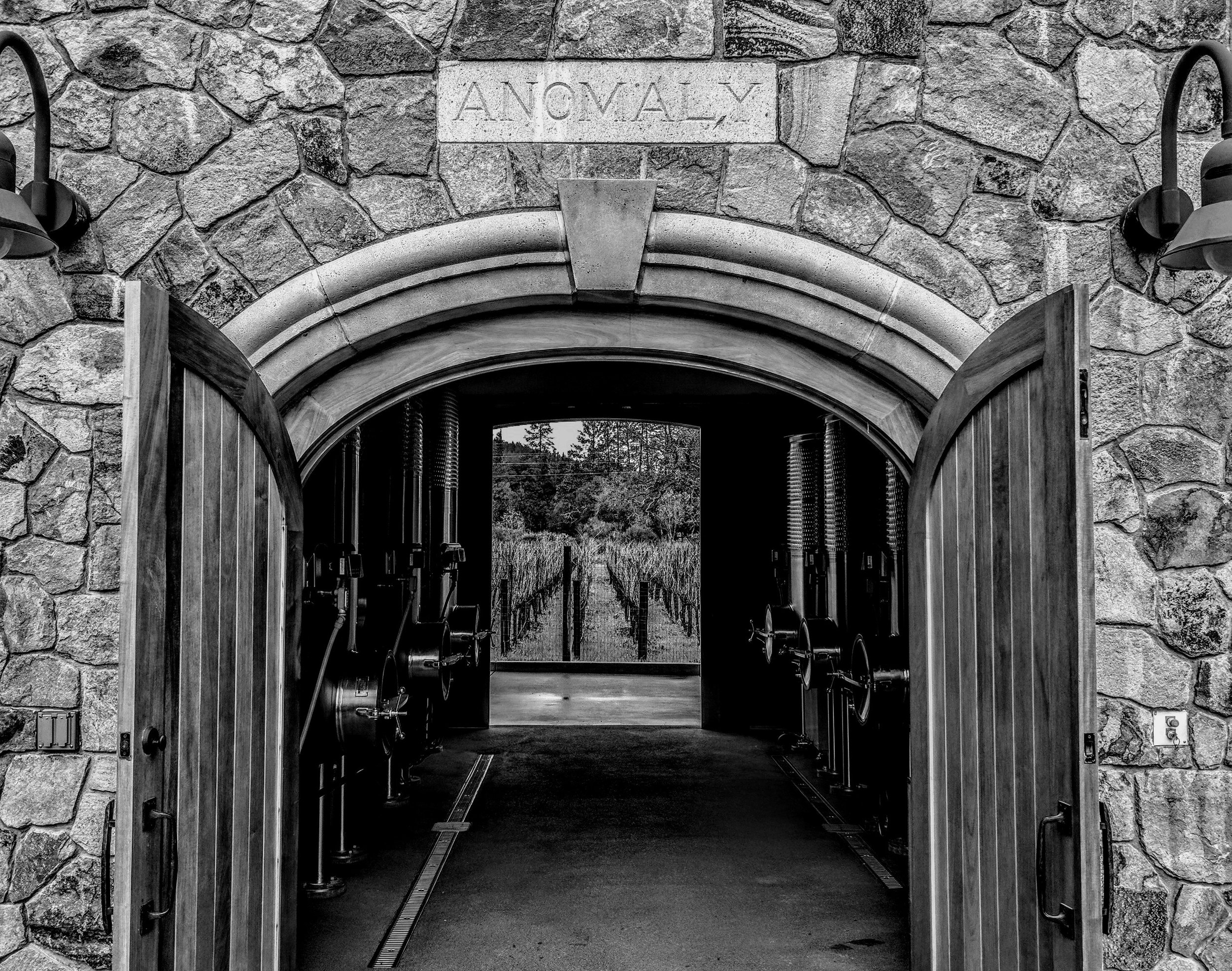 Winery with doors open