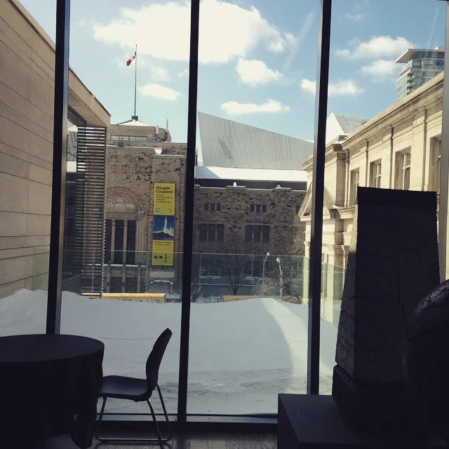 Toronto, you're lookin great from inside the @gardinermuseum!
