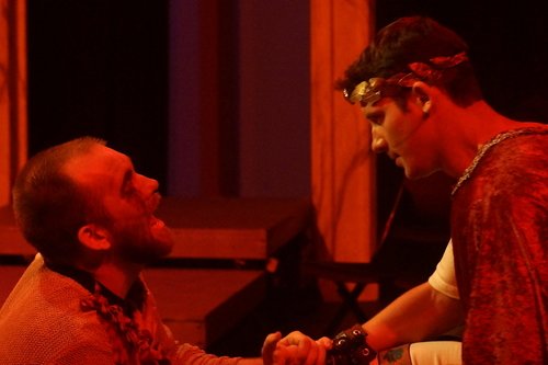 Ryan Joseph Yow as "Oedipus" &amp; Pete Feydshin as "Creon"