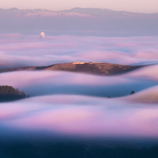Monday comes around so fast and I&rsquo;m hoping for more #fog this week. It&rsquo;s been beautiful from #mttam lately and I love how you can pretty much always just see the top of the #salesforcetower peeping over the top as the fog rolls in over th