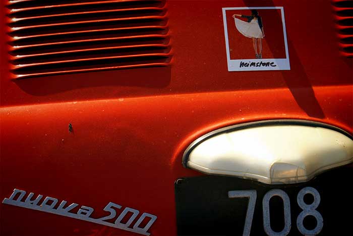 Nuova 500 spotted in St Tropez car park