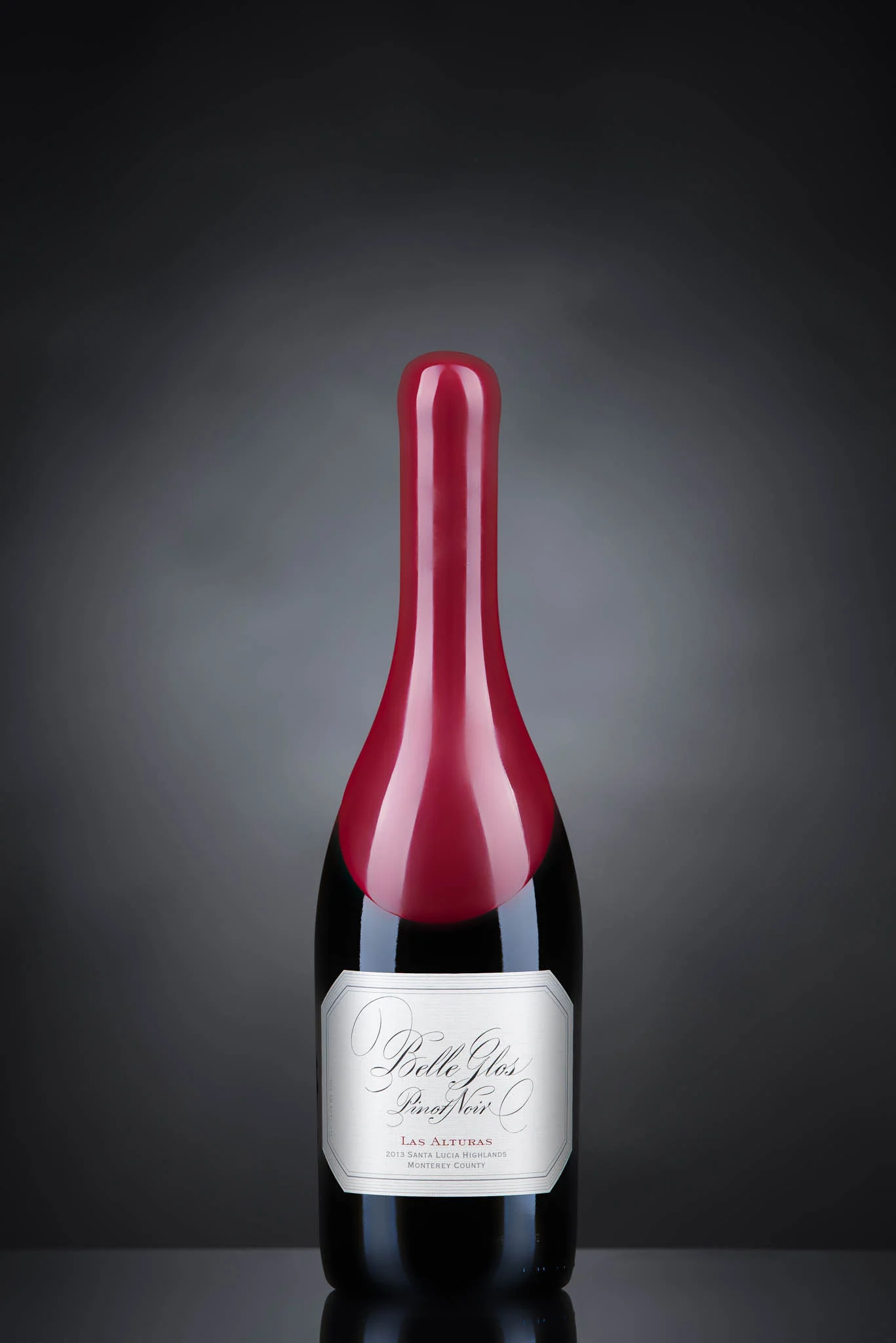 Product shot of a wine bottle