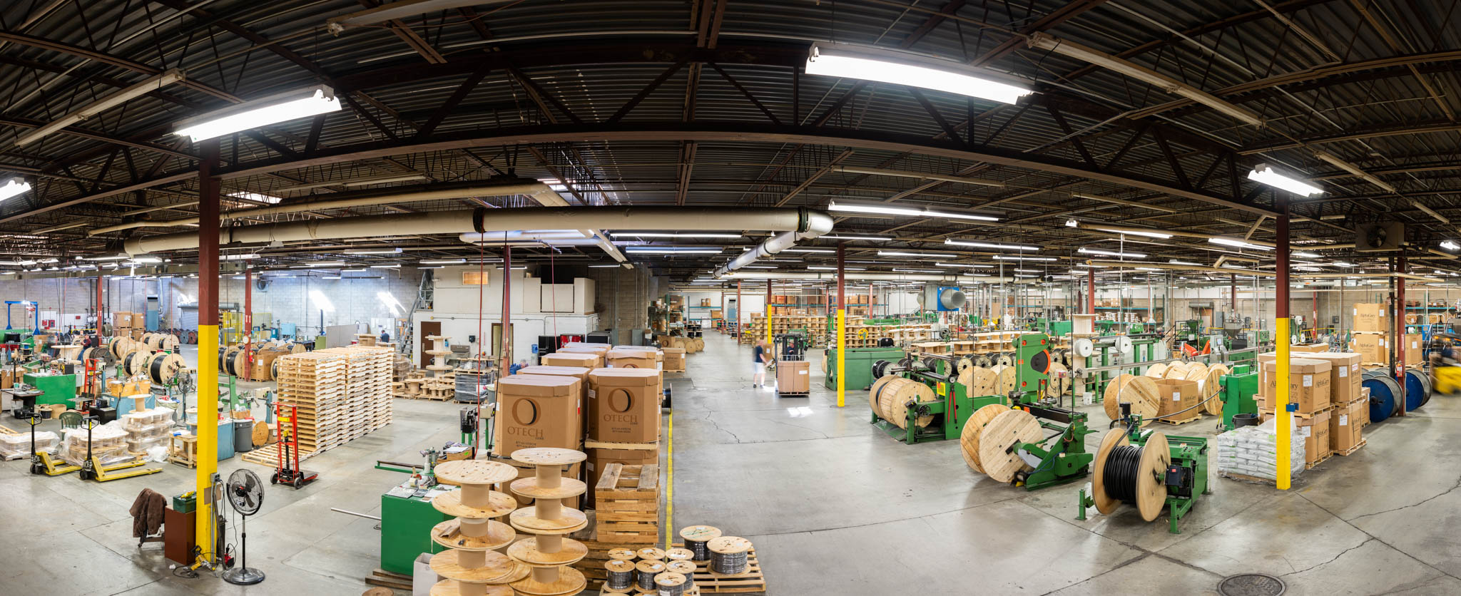 Panorama of production facility