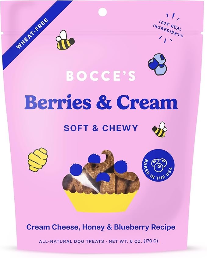 Dog Treats: Berries & Cream (Cheese)